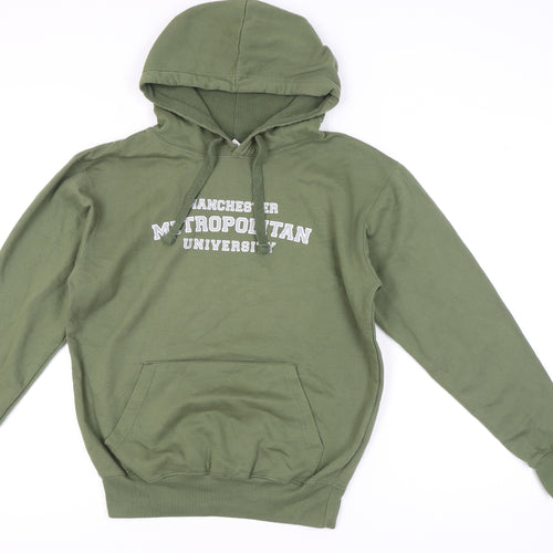 Cottonridge Men’s Green Pullover Hoodie M Manchester University Logo