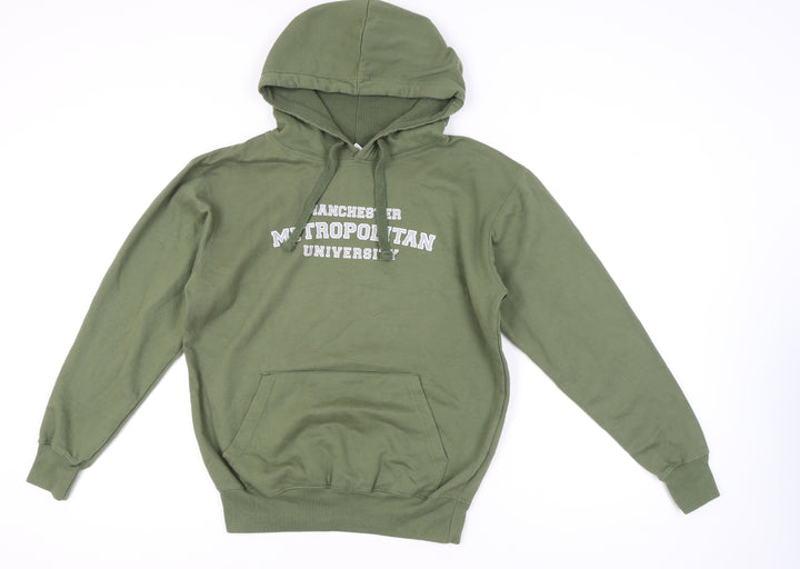 Cottonridge Men’s Green Pullover Hoodie M Manchester University Logo