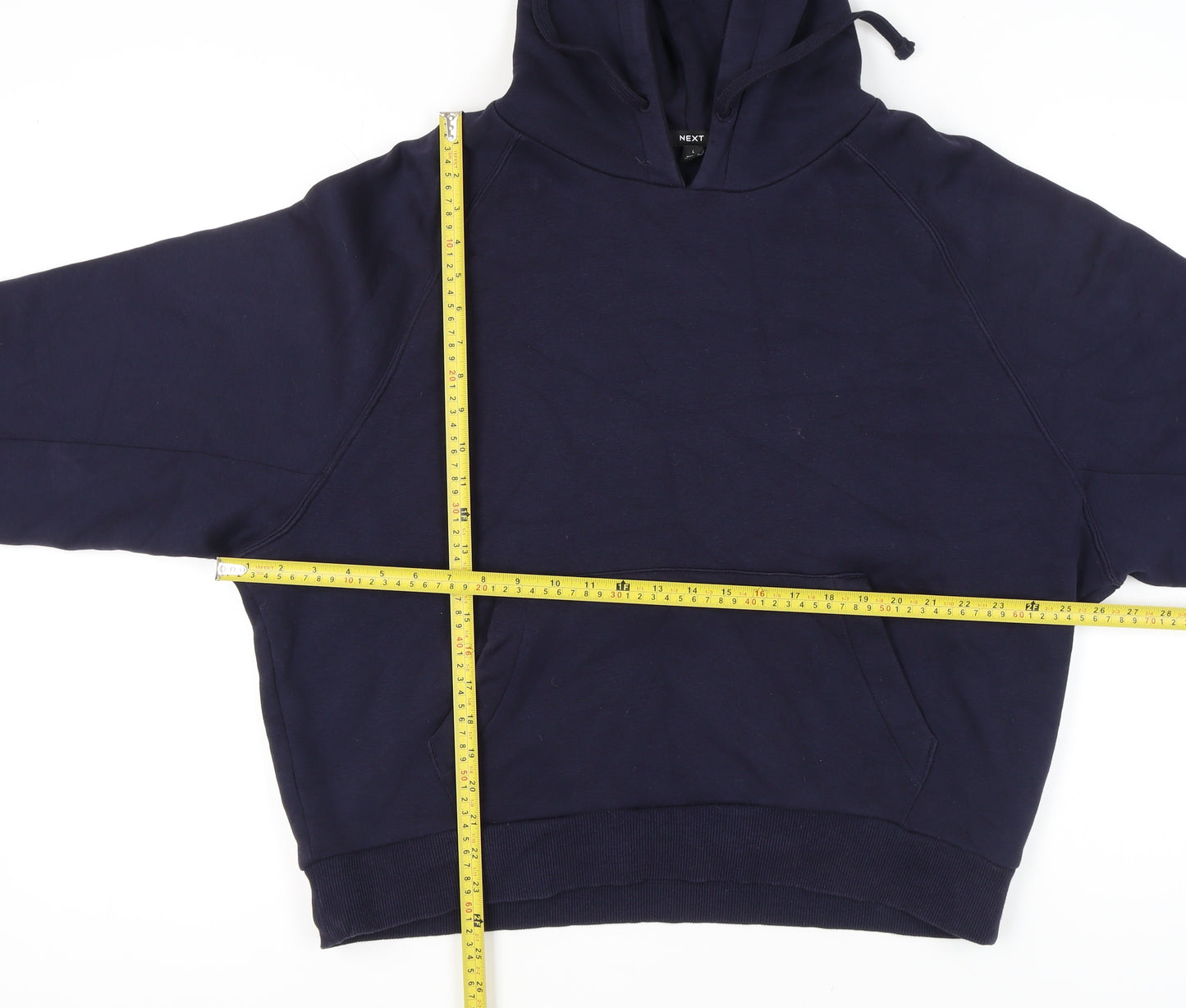 Next Women’s Navy Blue Pullover Hoodie L Cotton Blend