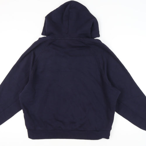 Next Women’s Navy Blue Pullover Hoodie L Cotton Blend