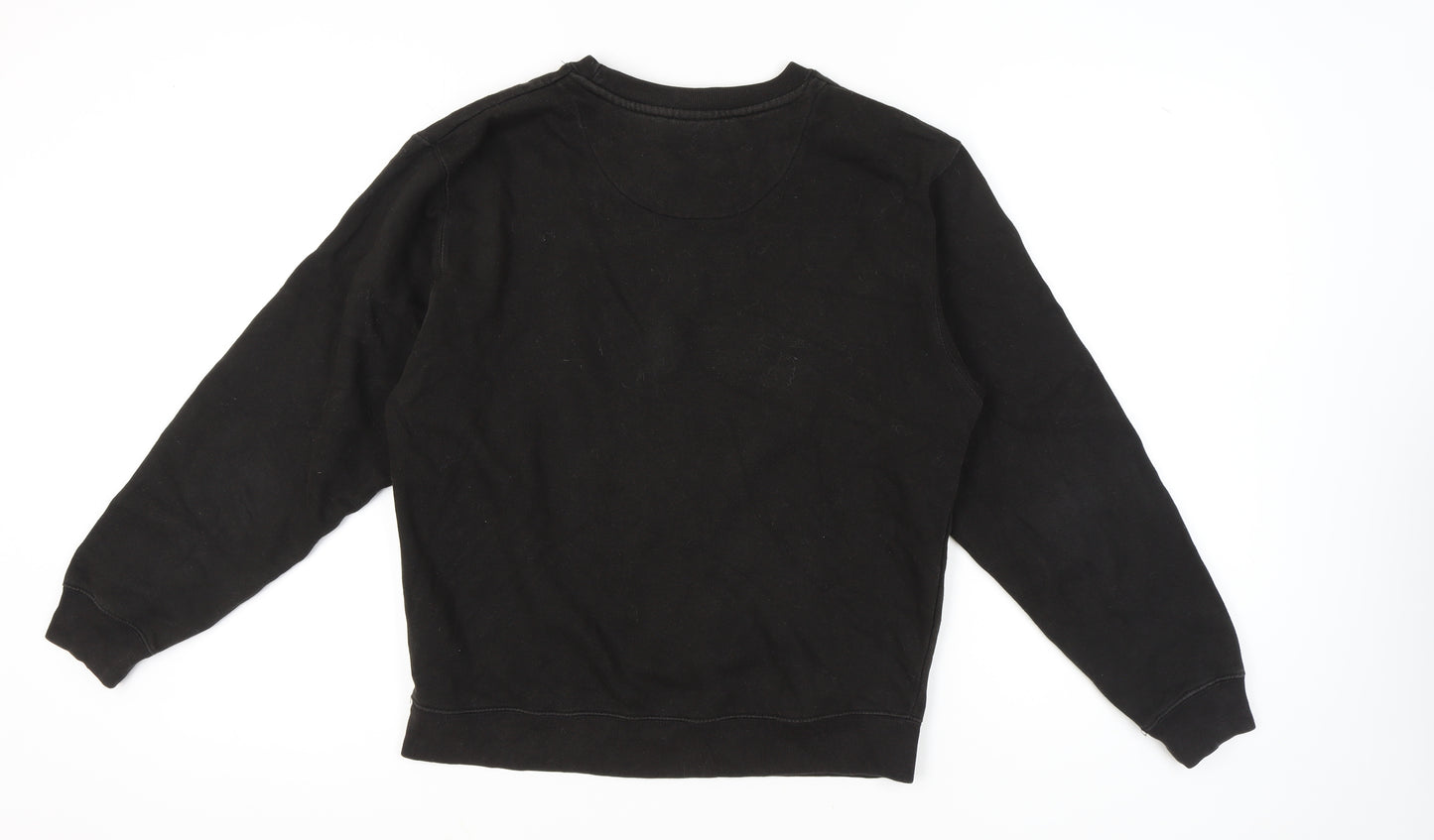Delta Fleece Womens Black Medium Graphic Pullover Sweatshirt Vintage