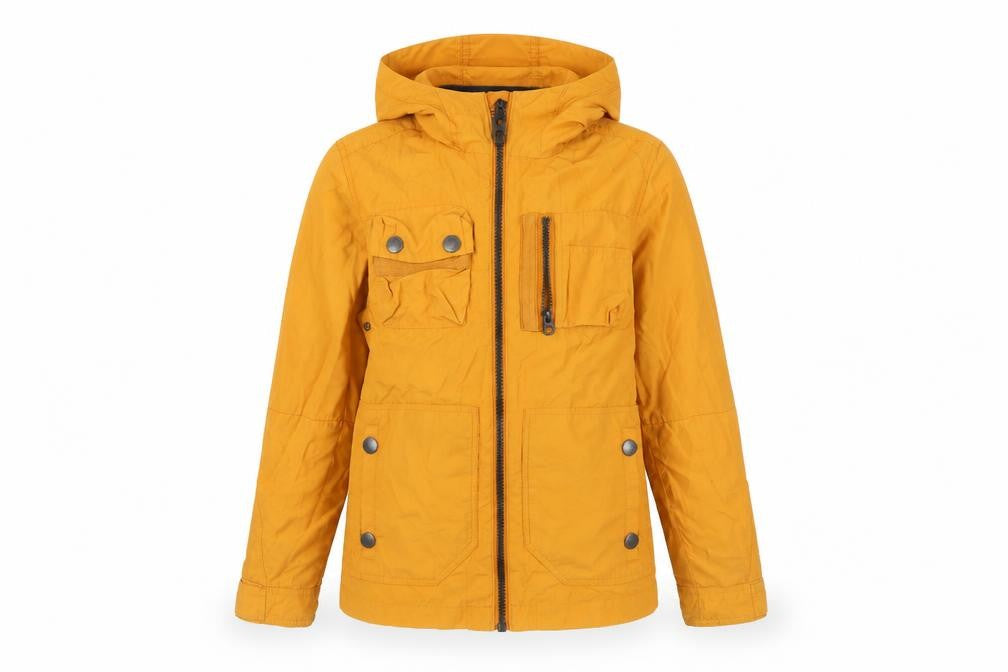 Next Boys Yellow Hooded Parka Jacket Age 11 Years Lightweight Casual