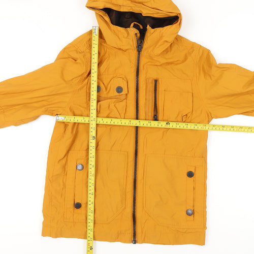 Next Boys Yellow Hooded Parka Jacket Age 11 Years Lightweight Casual