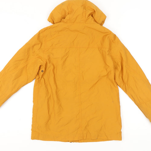 Next Boys Yellow Hooded Parka Jacket Age 11 Years Lightweight Casual