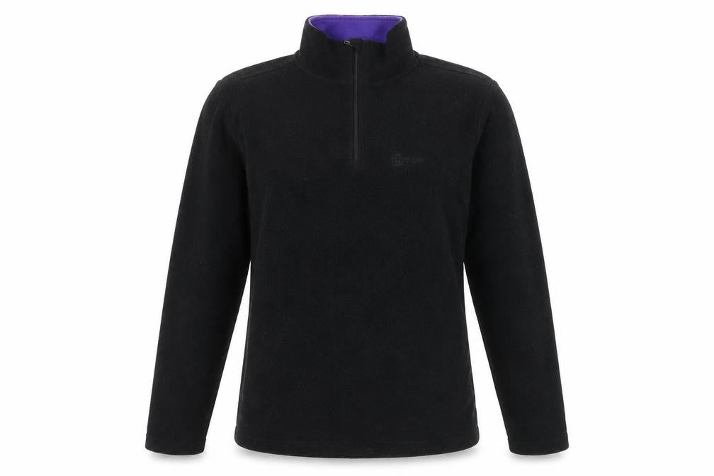 Hi Gear Women’s Black Fleece Sweatshirt Size 8 Half Zip Polyester