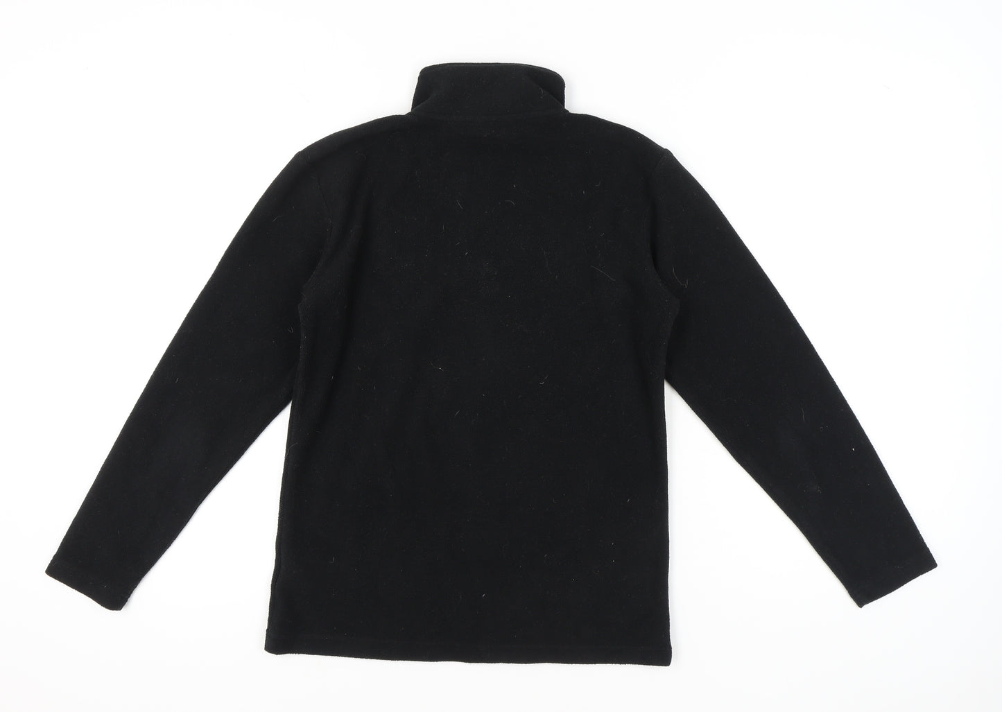 Hi Gear Women’s Black Fleece Sweatshirt Size 8 Half Zip Polyester