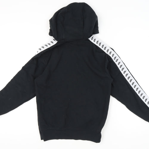 Nike Womens Black XS Pullover Hoodie Sweatshirt Logo Tape Sleeve