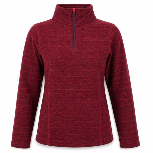 Mountain Warehouse Womens Red 1/2 Zip Fleece Sweatshirt UK 10