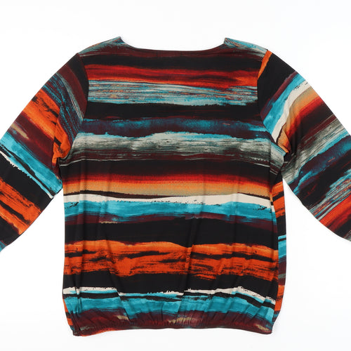 Envy Women’s Multicoloured Striped Tunic Blouse Size 16