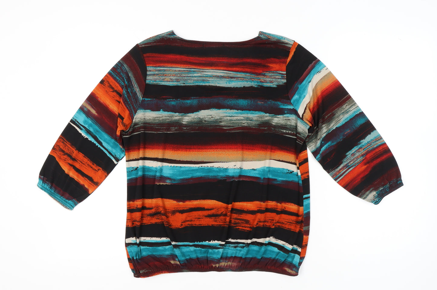 Envy Women’s Multicoloured Striped Tunic Blouse Size 16