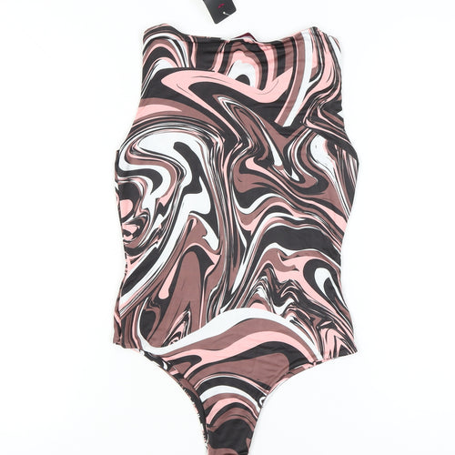 Miss Blush Womens Multicoloured Bodysuit Size 10 Scoop Neck Stretch