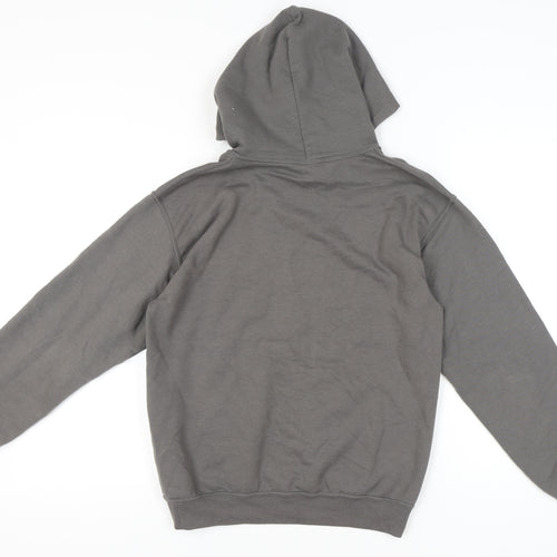 G&G Men's Grey Pullover Hoodie Small Regular Fit with Logo