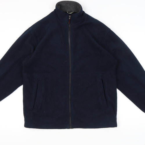 Marks and Spencer Men’s Blue Fleece Jacket M 38-40" Regular Fit Full Zip