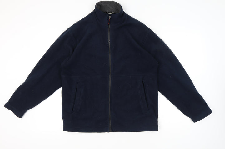 Marks and Spencer Men’s Blue Fleece Jacket M 38-40" Regular Fit Full Zip