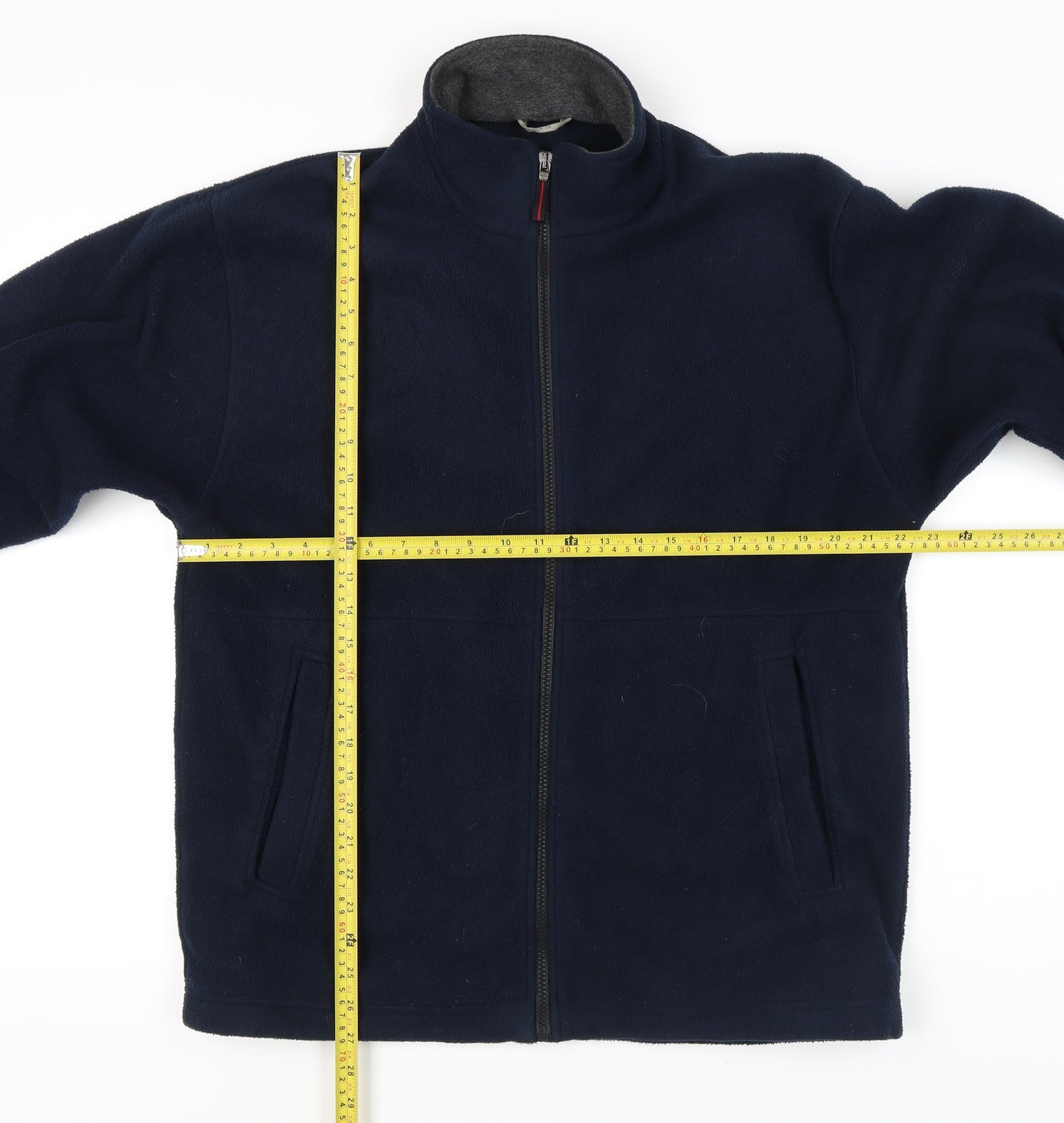 Marks and Spencer Men’s Blue Fleece Jacket M 38-40" Regular Fit Full Zip