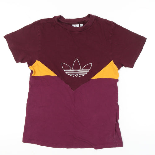 Adidas Womens Multicoloured Size 6 Crew Neck Cotton T-Shirt