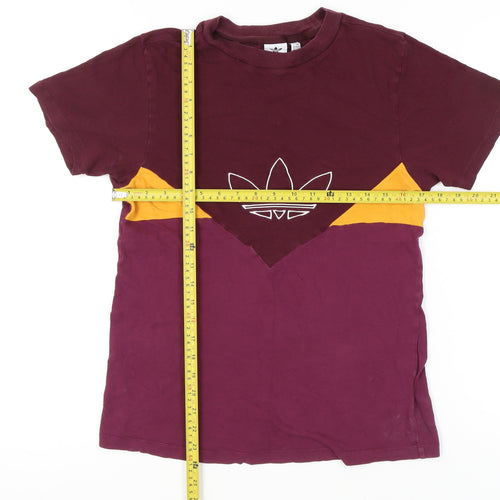 Adidas Womens Multicoloured Size 6 Crew Neck Cotton T-Shirt