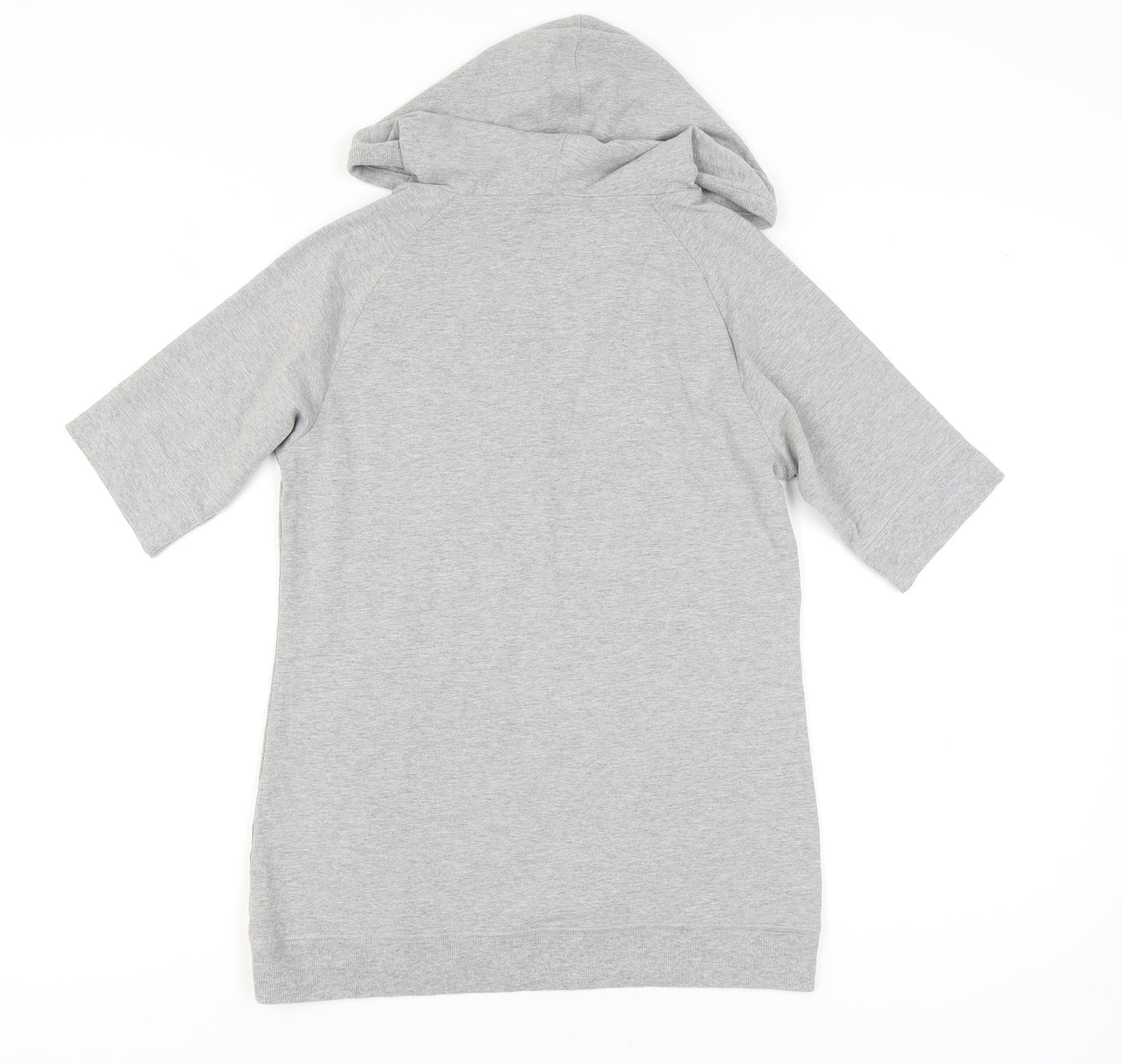 Pure Simple Sport Womens Grey Size 12 Hooded V-Neck T-Shirt