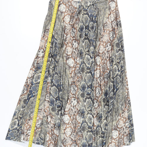 Next Women’s Multicoloured Animal Print A-Line Skirt Size 10