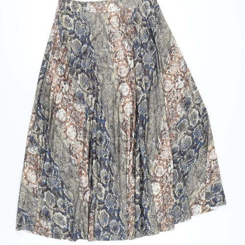 Next Women’s Multicoloured Animal Print A-Line Skirt Size 10
