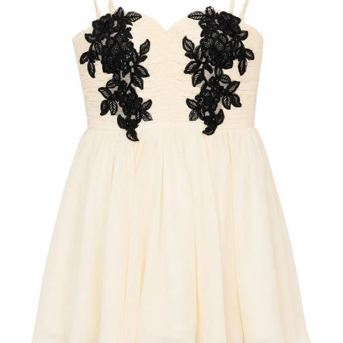 Opulence England Women's Ivory Size 8 A-Line Cocktail Dress