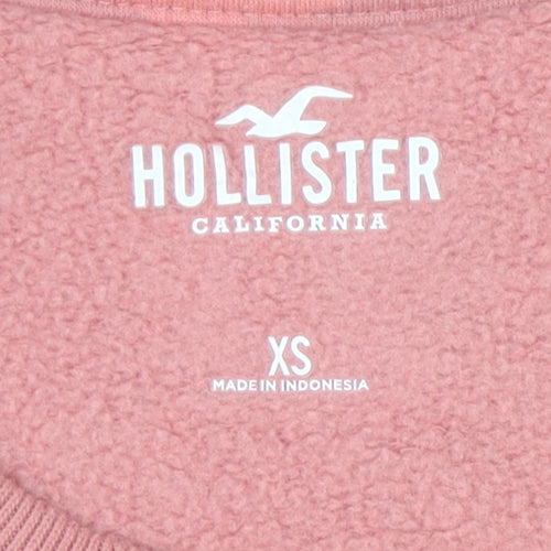Hollister Women’s Pink Pullover Sweatshirt XS Crew Neck Casual