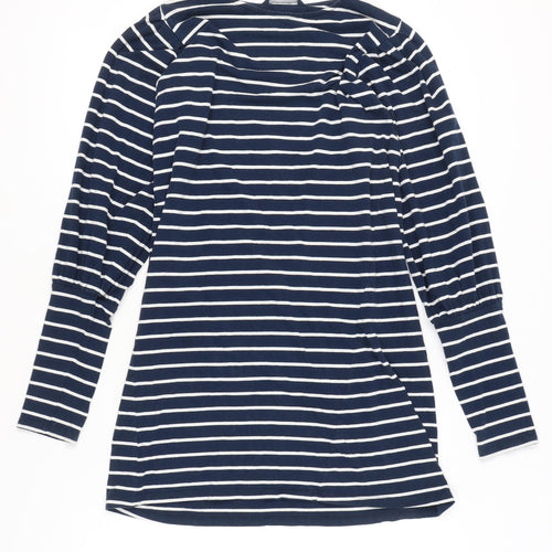 French Connection Women’s Blue Striped T-Shirt Dress Size S