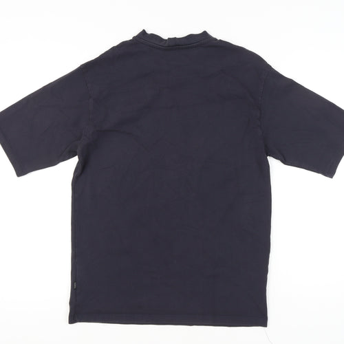 Casual Friday Men's Blue Cotton Crew Neck Short Sleeve T-Shirt M