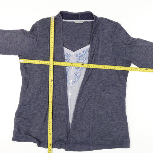 Marks and Spencer Women’s Blue Cardigan UK 18 3/4 Sleeve Knit