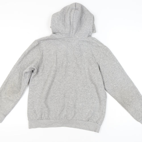 Jack & Jones Boys Grey 14Y Hoodie Pullover Logo Graphic Cotton Blend
