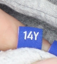 Jack & Jones Boys Grey 14Y Hoodie Pullover Logo Graphic Cotton Blend