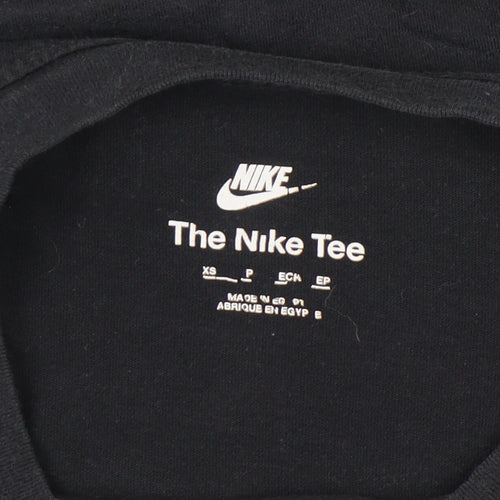 Nike Women’s Black XS Crew Neck Short Sleeve Cotton T-Shirt
