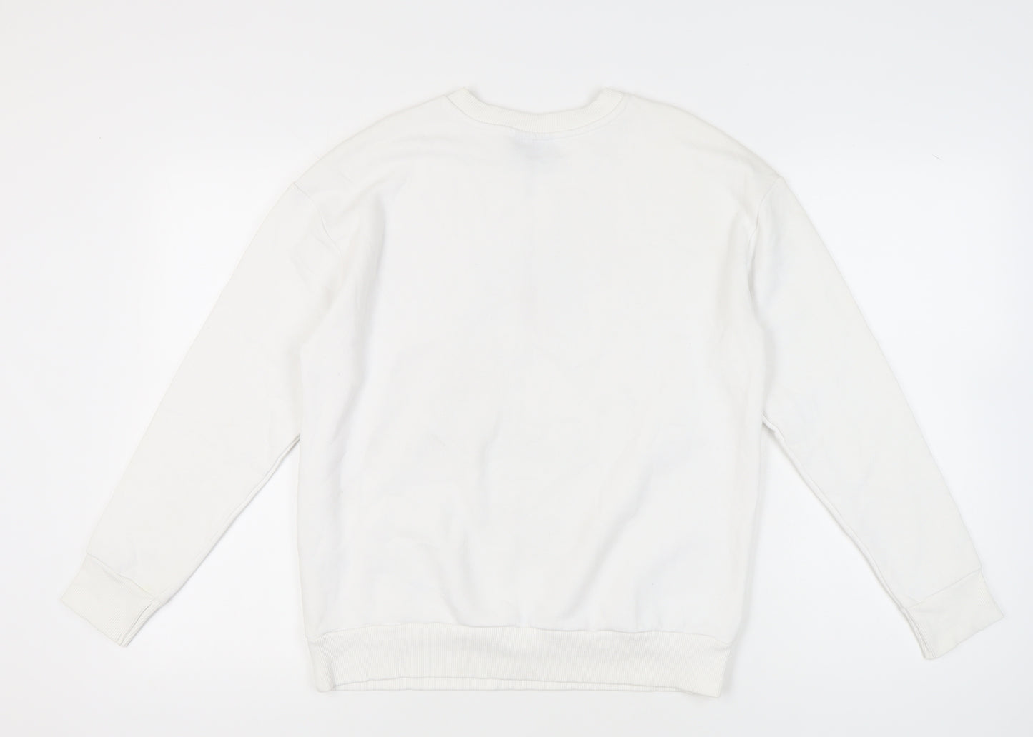 George Women’s White Graphic Print Sweatshirt Size 12-14 M