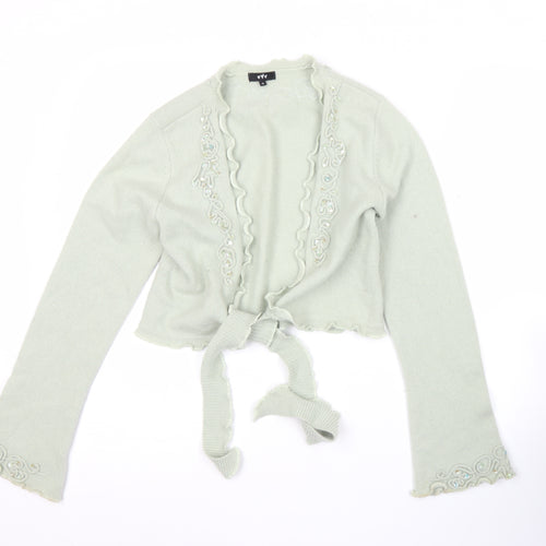 Marks and Spencer Women’s Green Embellished Cardigan M