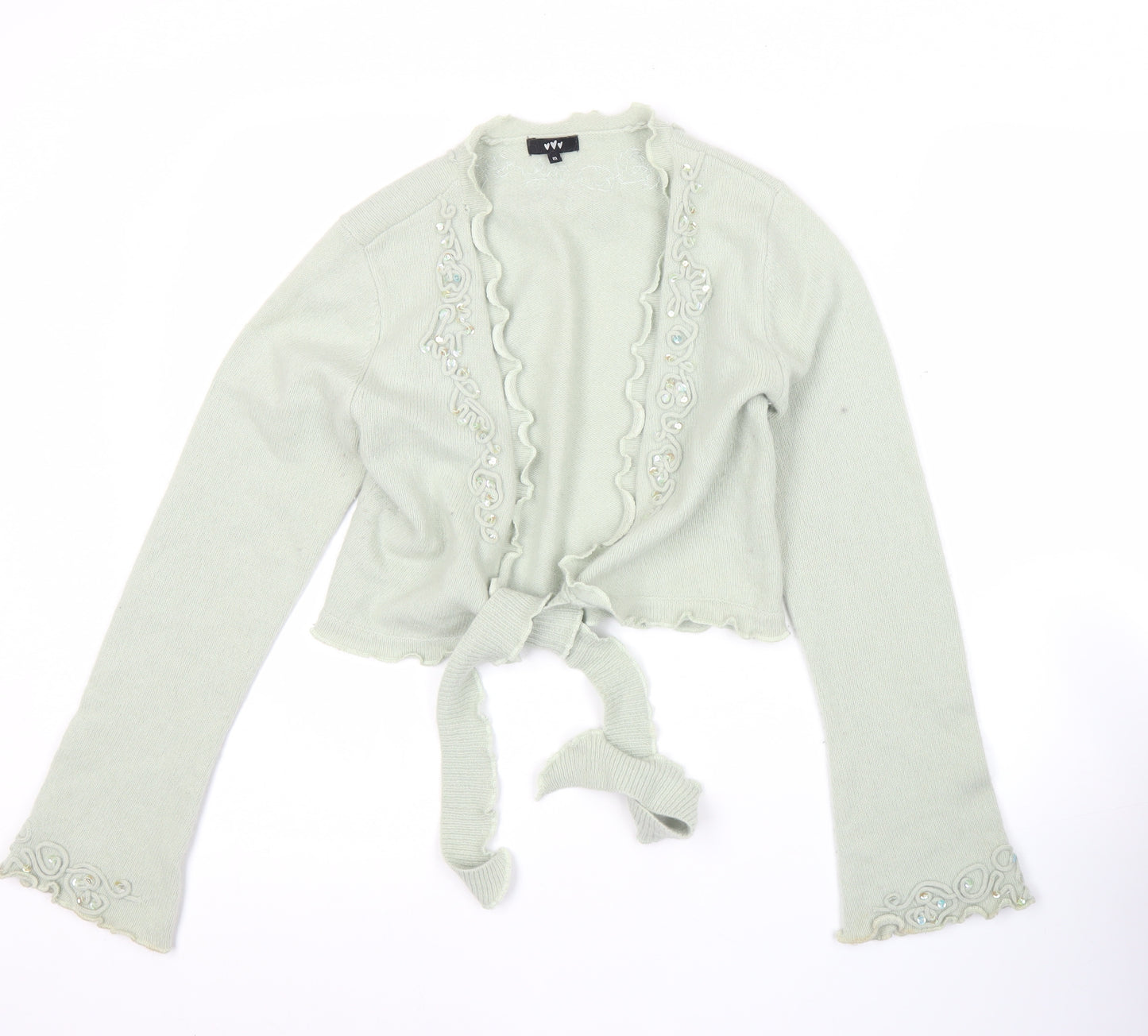 Marks and Spencer Women’s Green Embellished Cardigan M