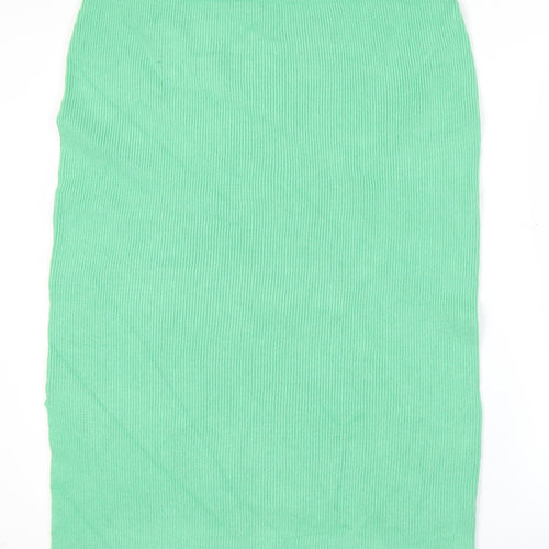 Marks and Spencer Women’s Green Knit Midi Pencil Skirt L