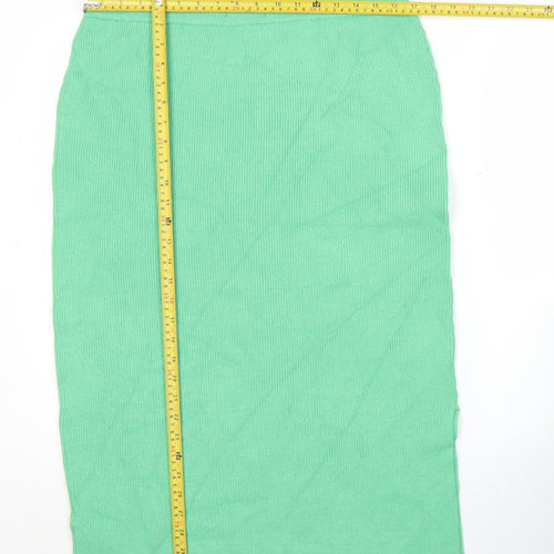 Marks and Spencer Women’s Green Knit Midi Pencil Skirt L