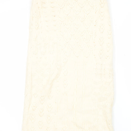 Marks and Spencer Women’s Ivory Knit Midi Skirt Size S