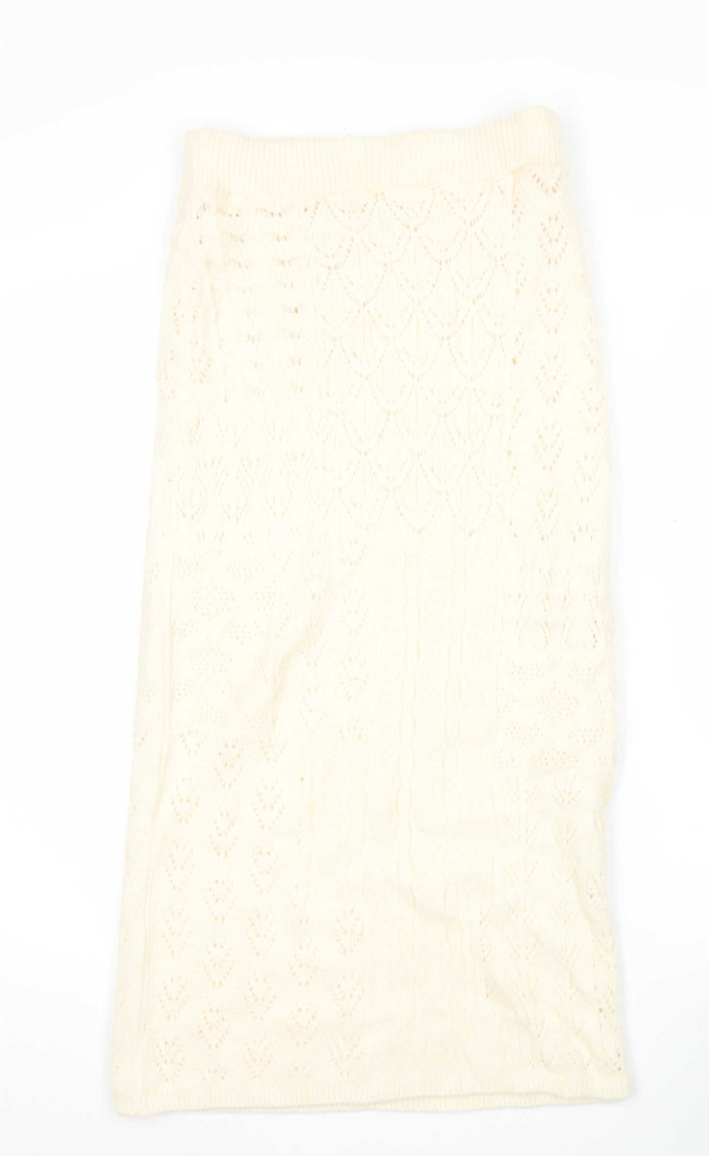Marks and Spencer Women’s Ivory Knit Midi Skirt Size S