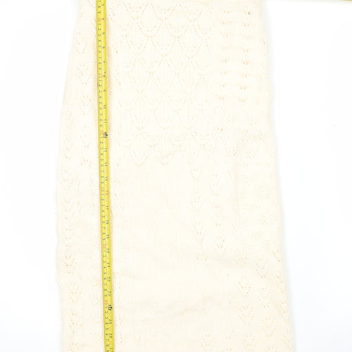 Marks and Spencer Women’s Ivory Knit Midi Skirt Size S