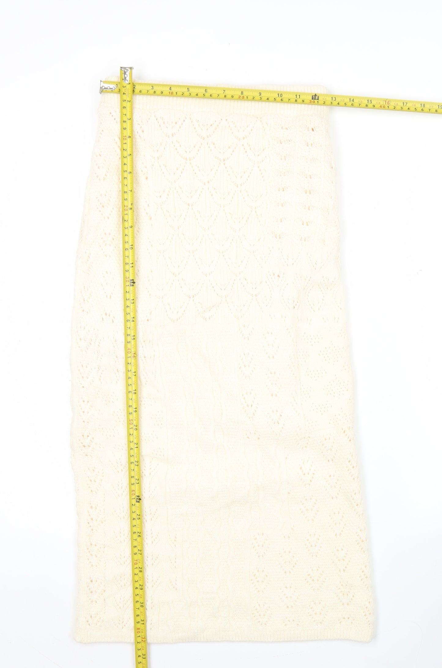 Marks and Spencer Women’s Ivory Knit Midi Skirt Size S