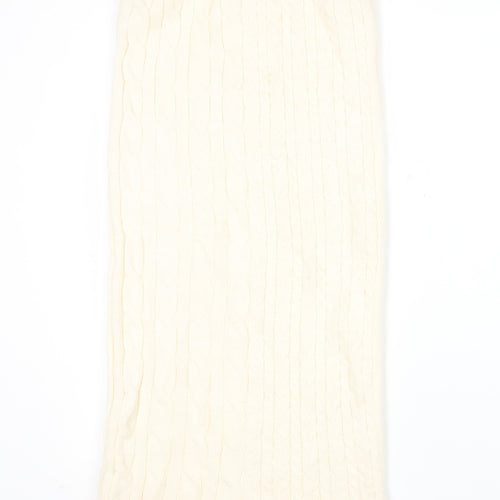 Marks and Spencer Women’s Ivory Knit Midi Skirt Size S Casual Winter