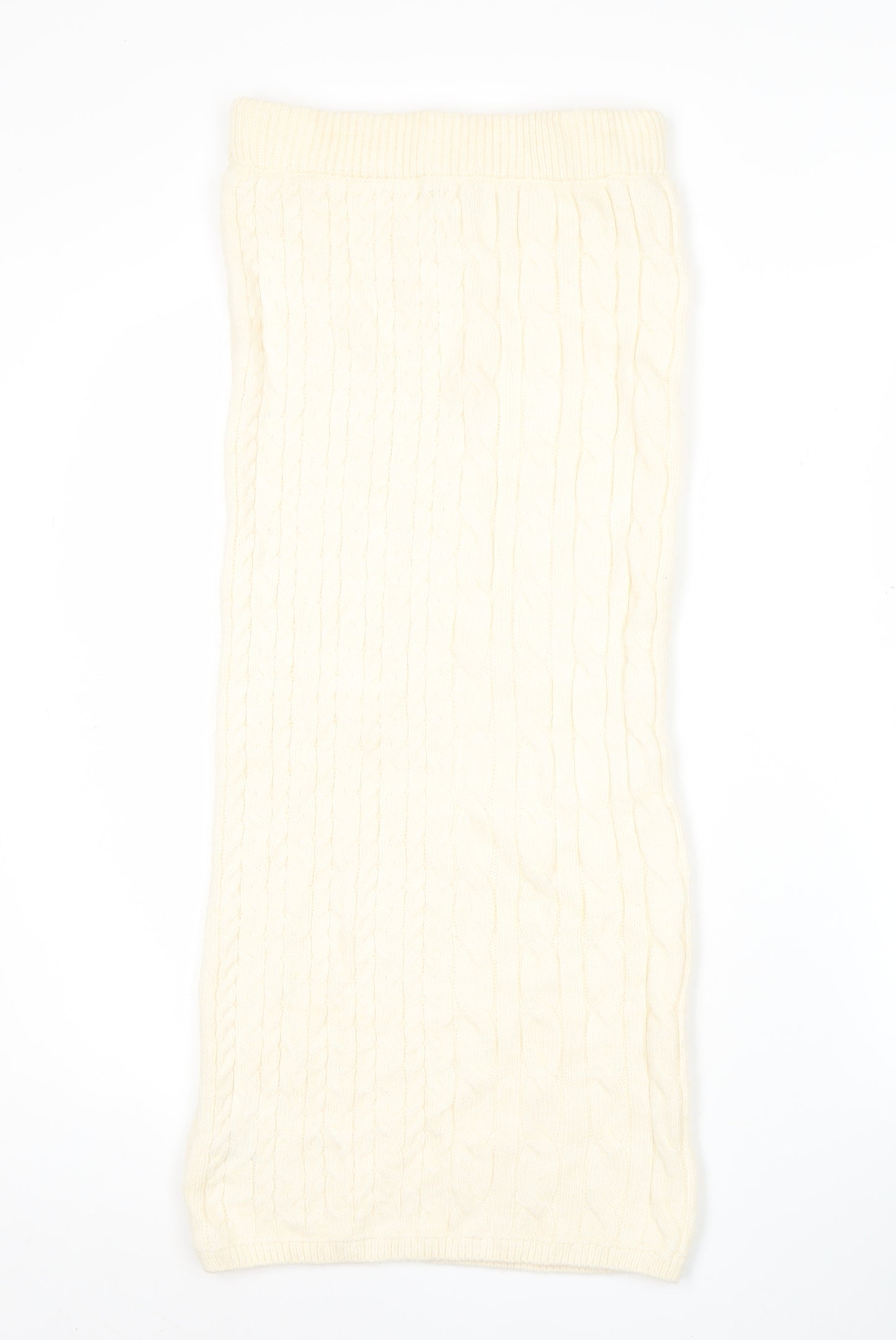 Marks and Spencer Women’s Ivory Knit Midi Pencil Skirt Size S