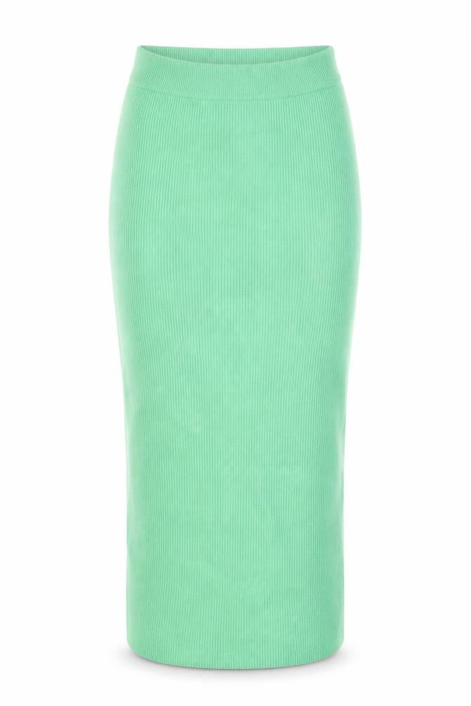 Marks and Spencer Womens Green Knit Midi Pencil Skirt Size S