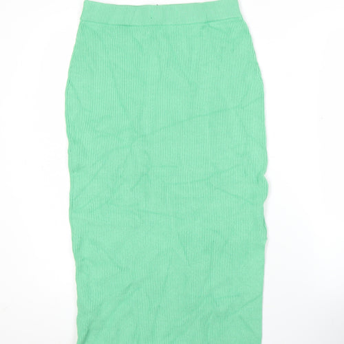 Marks and Spencer Women's Green Midi Pencil Skirt Size S