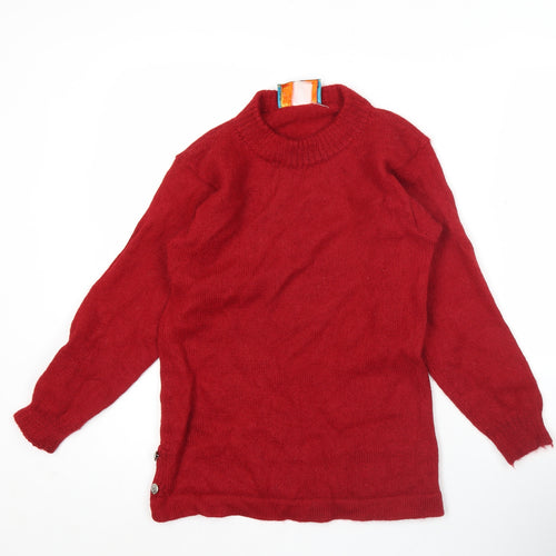 Kotare Alpaca Womens Red XS Pullover Mock Neck Jumper