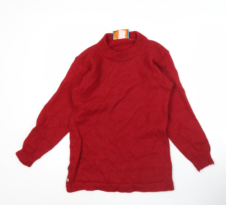Kotare Alpaca Womens Red XS Pullover Mock Neck Jumper