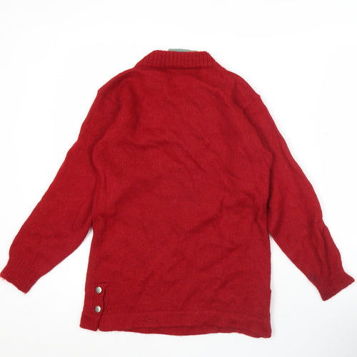 Kotare Alpaca Womens Red XS Pullover Mock Neck Jumper