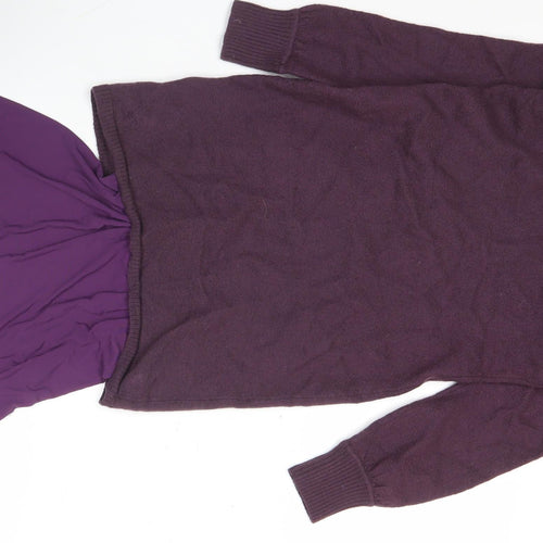 Guess by Marciano Women’s Purple Merino Wool Tunic Jumper Size 8