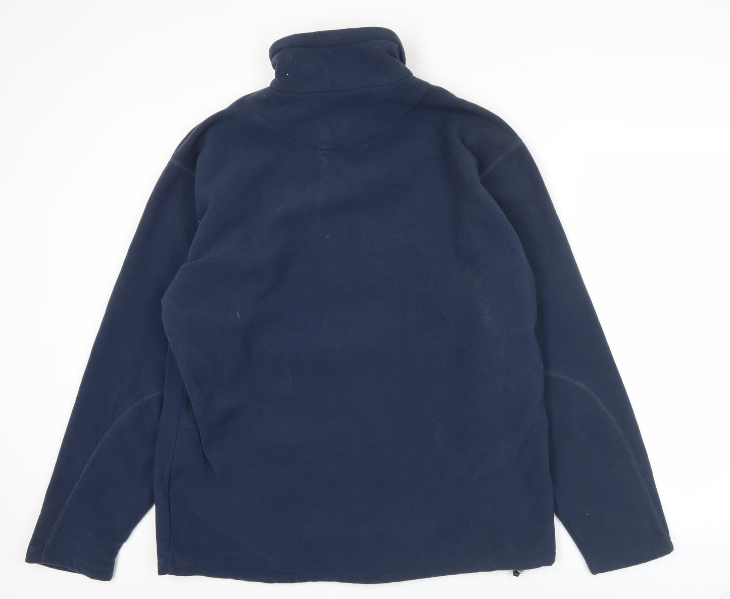 Champion Mens Blue Fleece Sweatshirt L High Neck Pullover